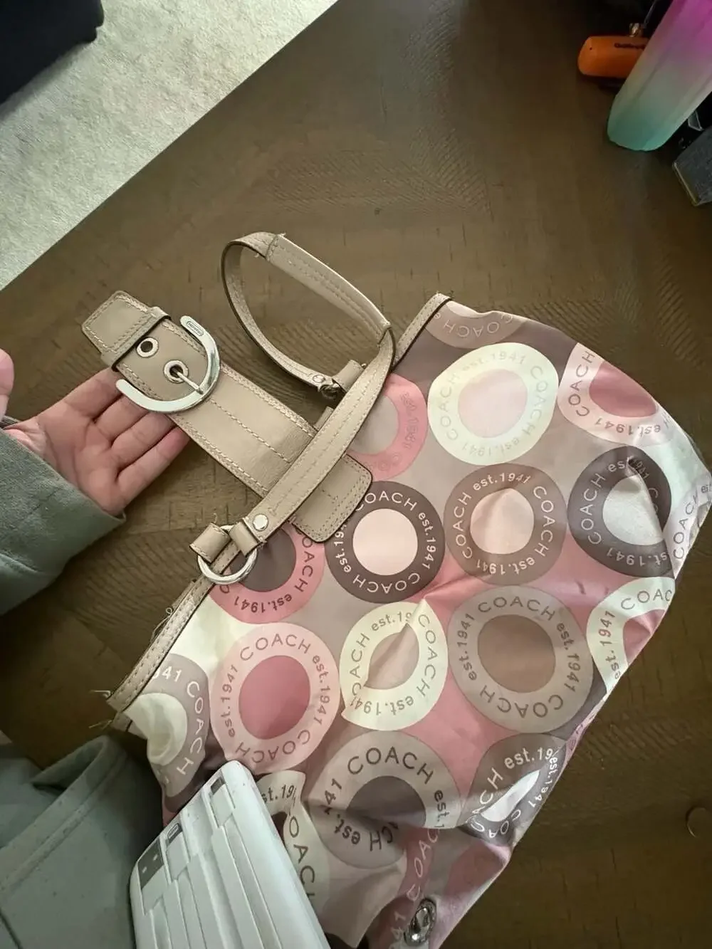 Coach Soho Snaphead Sateen Carryall Tote Bag